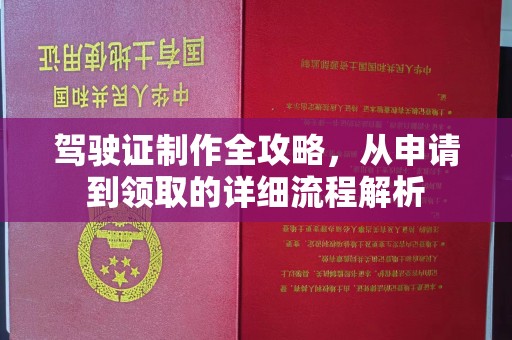 玉井驾驶证制作全攻略，从申请到领取的详细流程解析